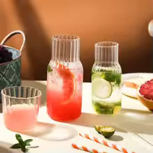 Reusable Glass Bottle Set